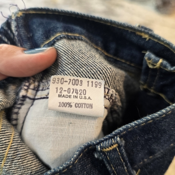 Vintage Oshkosh dark denim pencil skirt youth‎ 6x - Picture 4 of 5